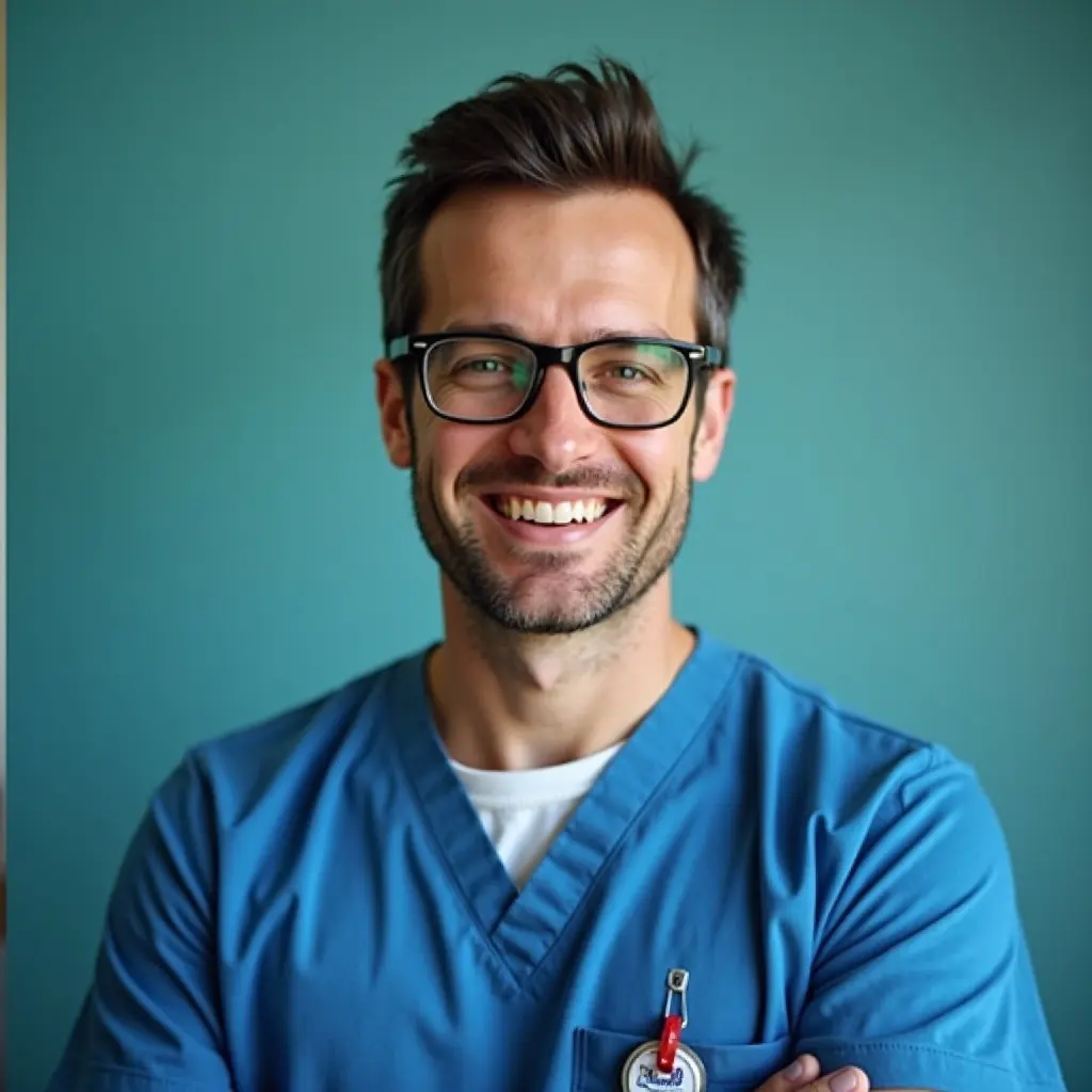 AI-generated professional LinkedIn headshot created from the selfie